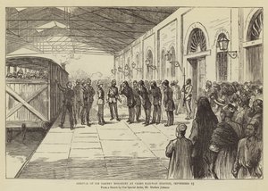 Arrival of Sir Garnet Wolseley at Cairo Railway Station, 15 September by Herbert Johnson